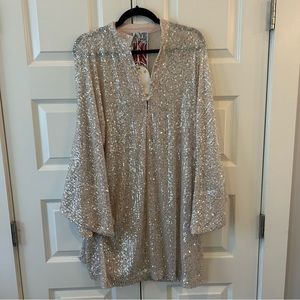 La Vie Style House Sequin Mini Caftan